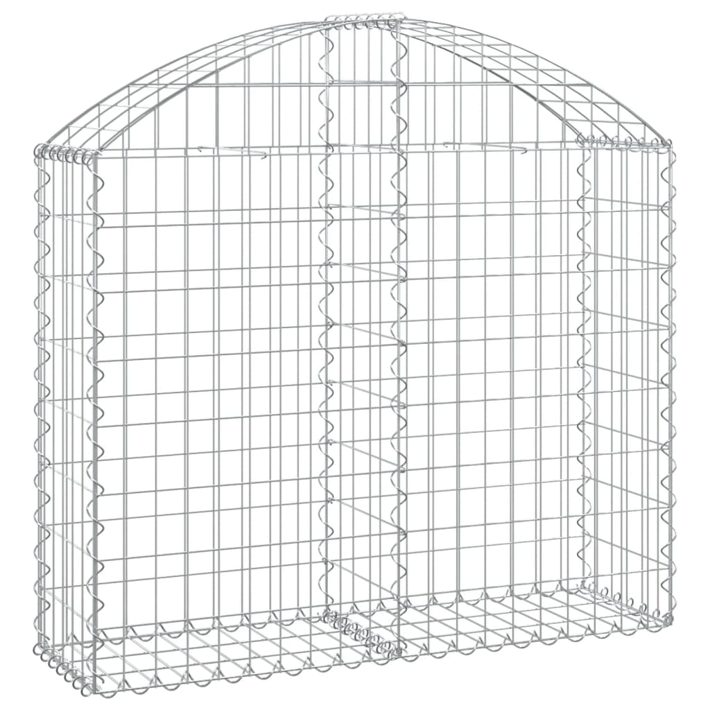 Íves horganyzott vas gabion kosár 100x30x80/100 cm 2