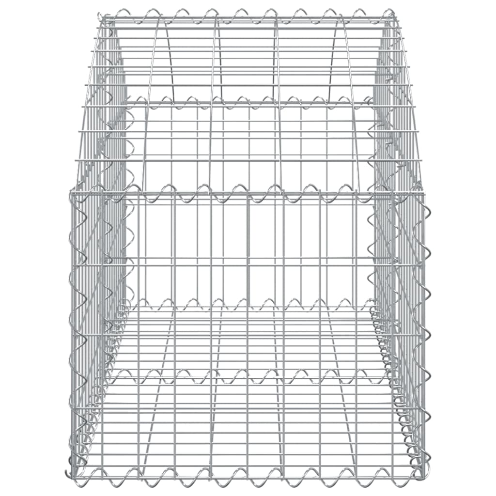 Íves horganyzott vas gabion kosár 100x50x40/60 cm 4