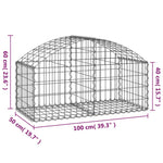Íves horganyzott vas gabion kosár 100x50x40/60 cm 5