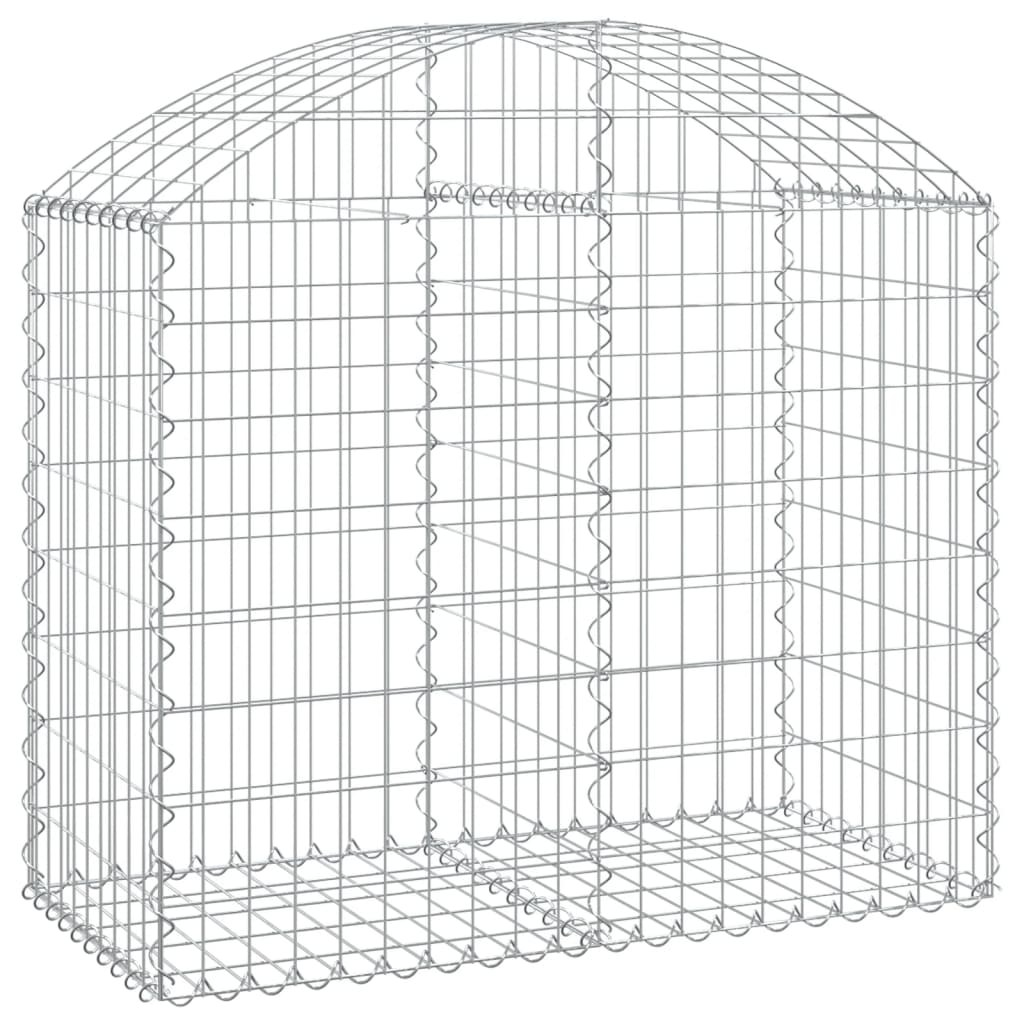 Íves horganyzott vas gabion kosár 100x50x80/100 cm 2