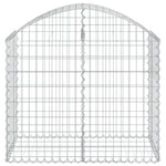 Íves horganyzott vas gabion kosár 100x50x80/100 cm 3