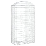 Íves horganyzott vas gabion kosár 100x50x180/200 cm 2