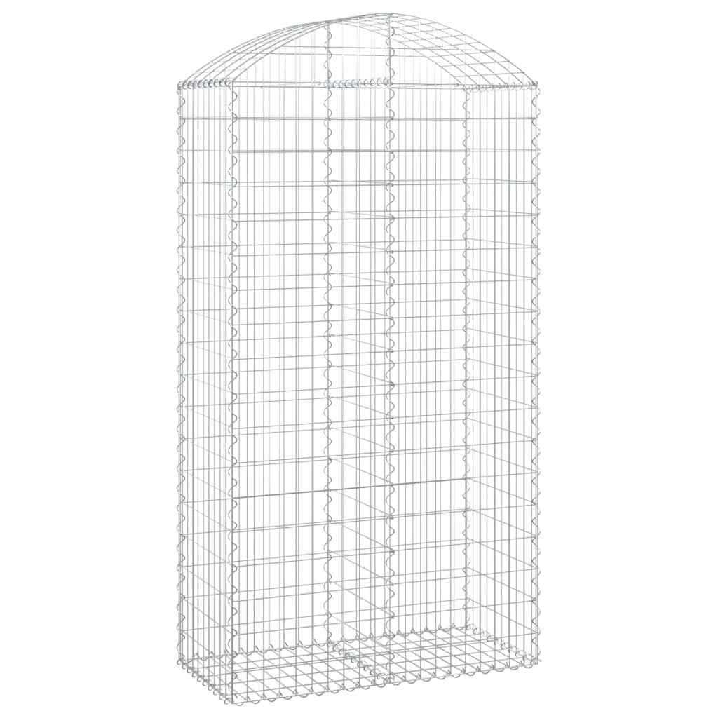 Íves horganyzott vas gabion kosár 100x50x180/200 cm 2