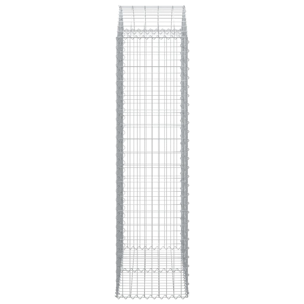 Íves horganyzott vas gabion kosár 100x50x180/200 cm 4