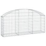 Íves horganyzott vas gabion kosár 150x30x60/80 cm 2