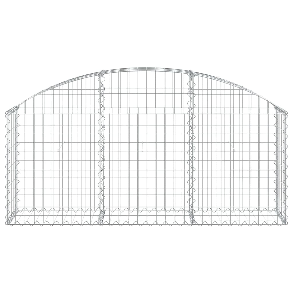 Íves horganyzott vas gabion kosár 150x30x60/80 cm 3