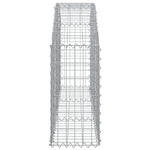 Íves horganyzott vas gabion kosár 150x30x60/80 cm 4