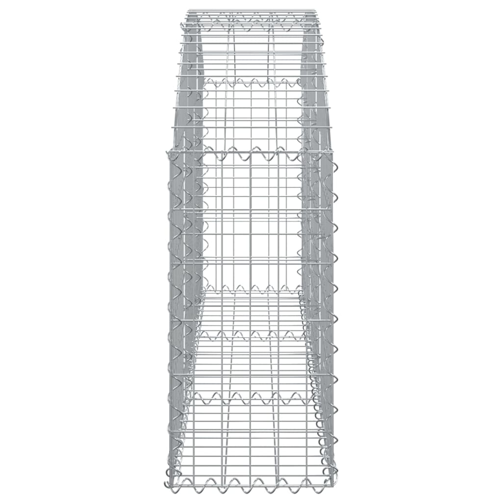 Íves horganyzott vas gabion kosár 150x30x60/80 cm 4