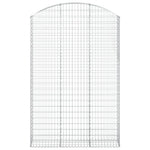 Íves horganyzott vas gabion kosár 150x30x220/240 cm 3
