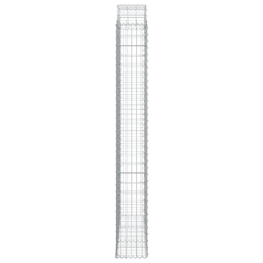 Íves horganyzott vas gabion kosár 150x30x220/240 cm 4