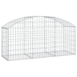 Íves horganyzott vas gabion kosár 150x50x60/80 cm 2