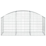 Íves horganyzott vas gabion kosár 150x50x60/80 cm 3