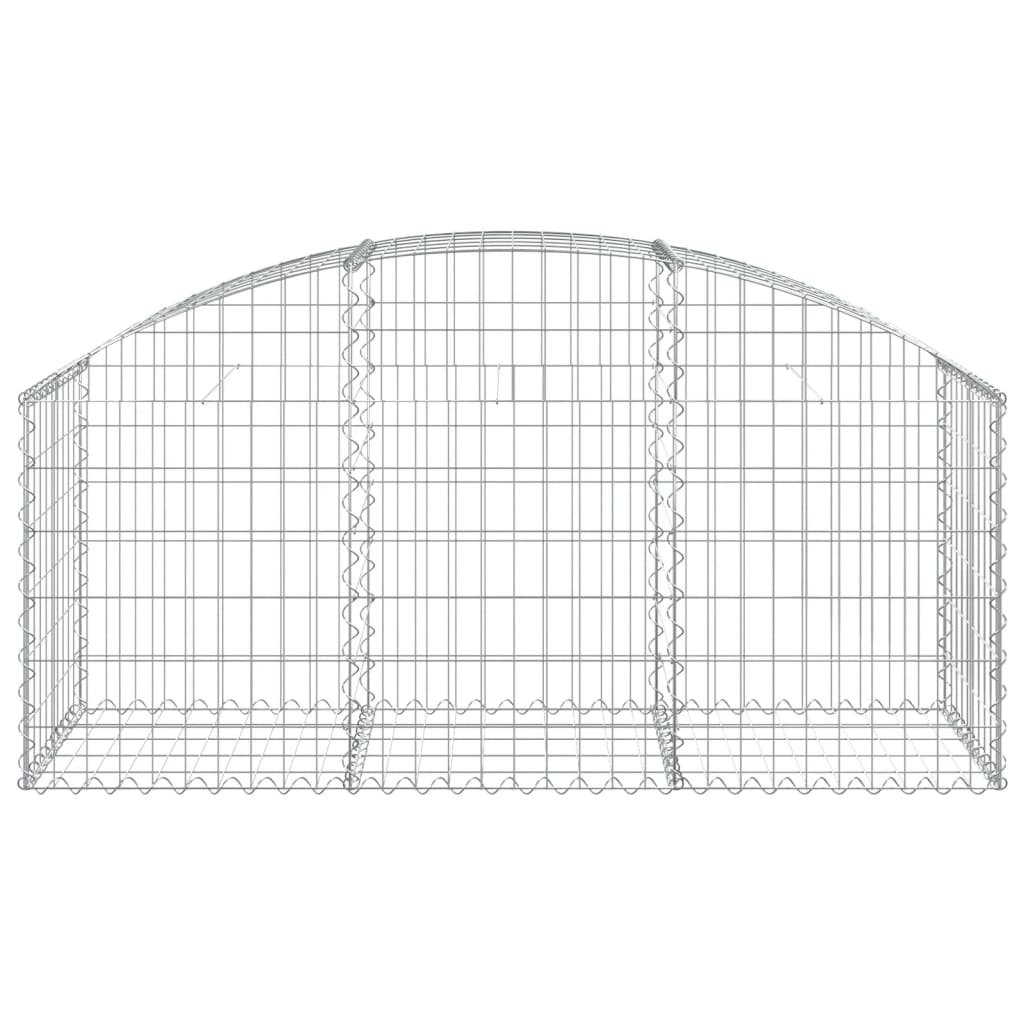 Íves horganyzott vas gabion kosár 150x50x60/80 cm 3