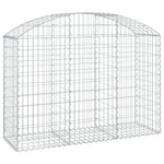 Íves horganyzott vas gabion kosár 150x50x100/120 cm 2