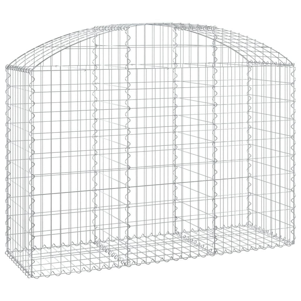 Íves horganyzott vas gabion kosár 150x50x100/120 cm 2