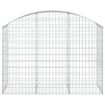 Íves horganyzott vas gabion kosár 150x50x100/120 cm 3