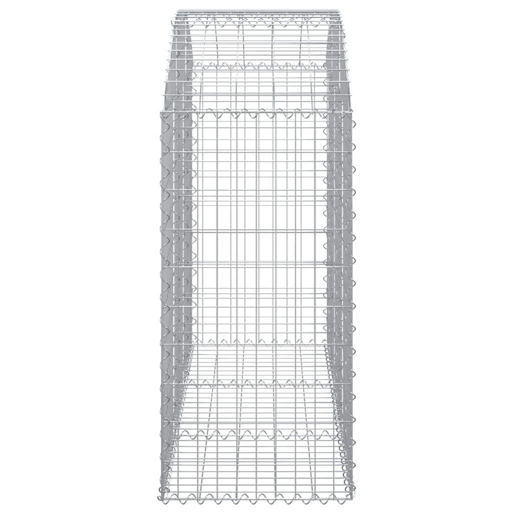 Íves horganyzott vas gabion kosár 150x50x100/120 cm 4