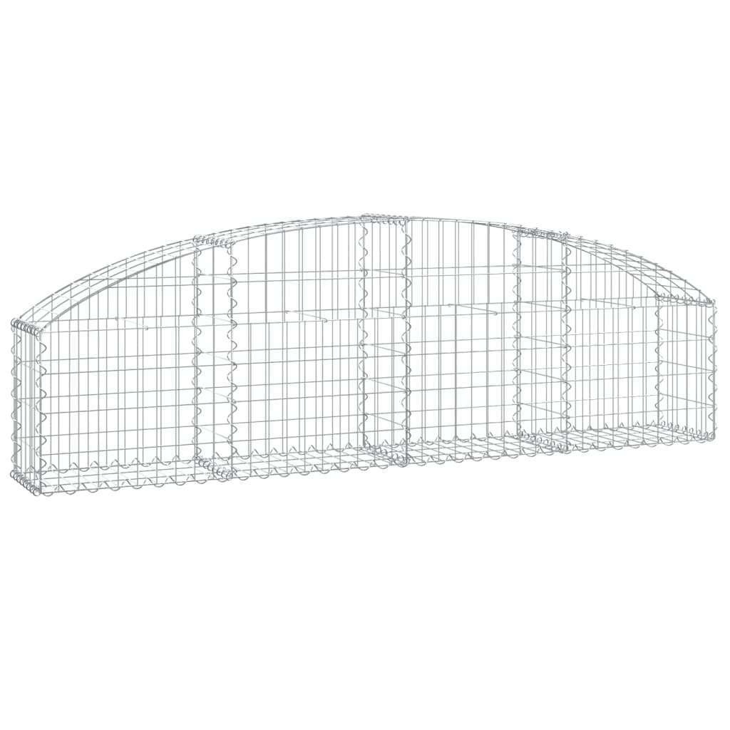 Íves horganyzott vas gabion kosár 200x30x40/60 cm 2
