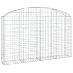 Íves horganyzott vas gabion kosár 200x30x120/140 cm 2
