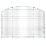 Íves horganyzott vas gabion kosár 200x30x120/140 cm 3