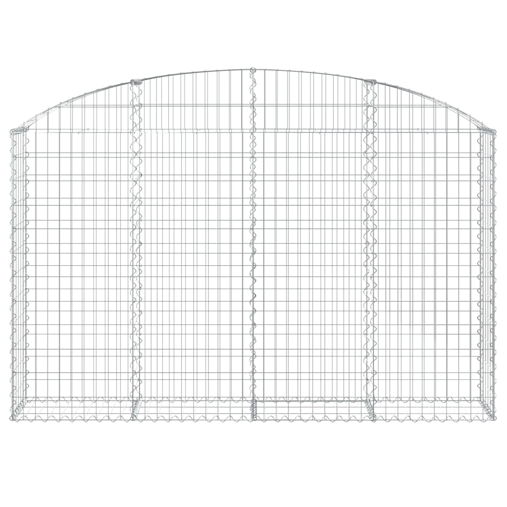 Íves horganyzott vas gabion kosár 200x30x120/140 cm 3