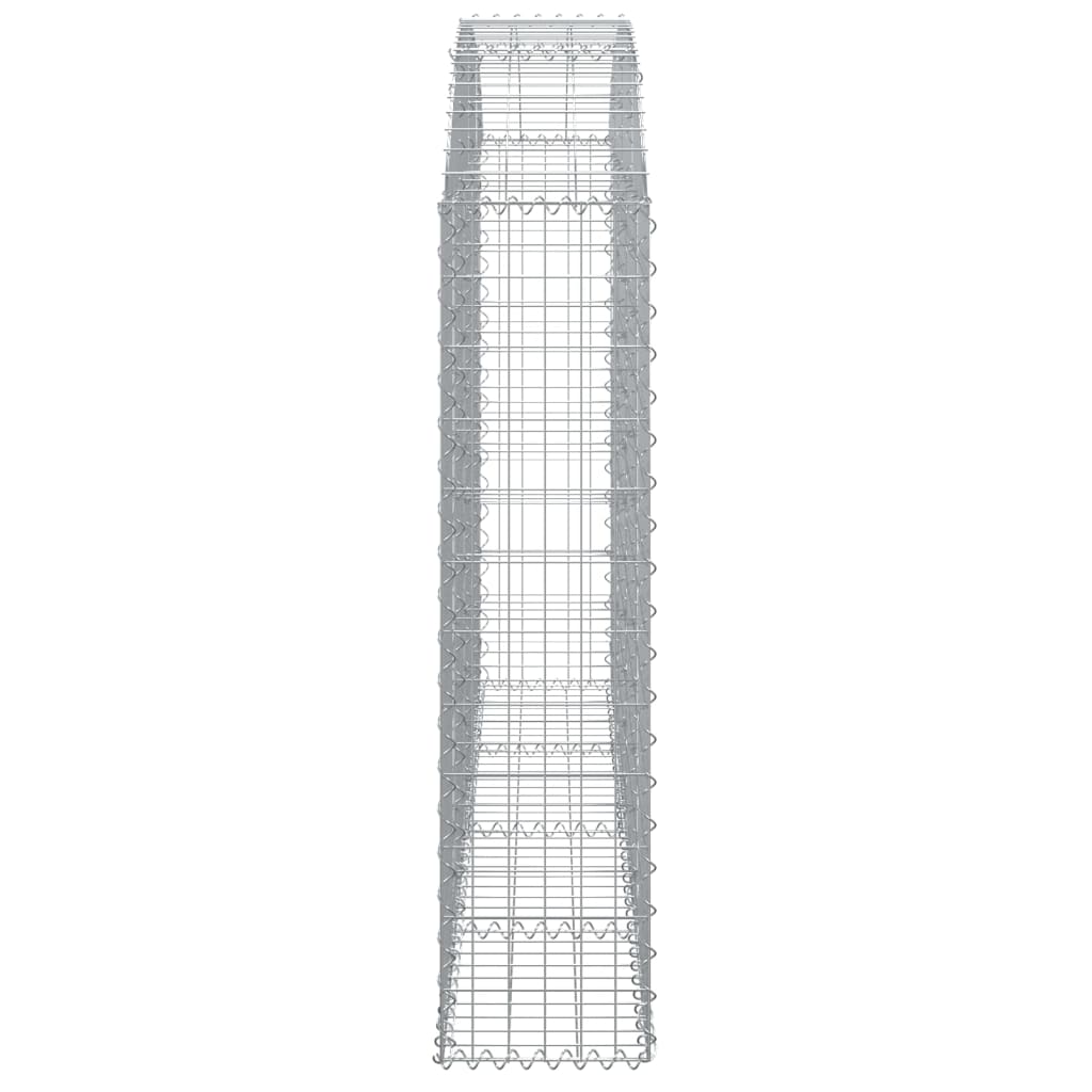 Íves horganyzott vas gabion kosár 200x30x120/140 cm 4
