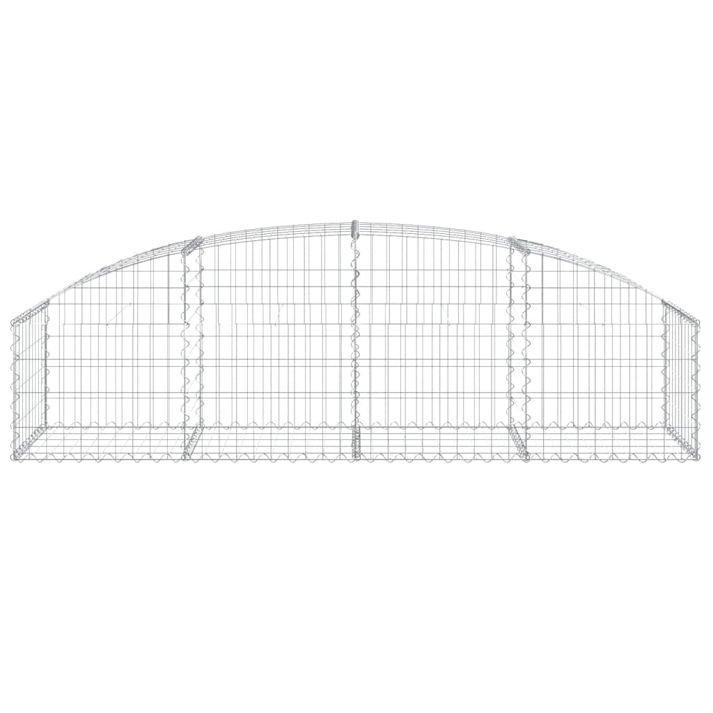 Íves horganyzott vas gabion kosár 200x50x40/60 cm 3
