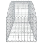 Íves horganyzott vas gabion kosár 200x50x40/60 cm 4
