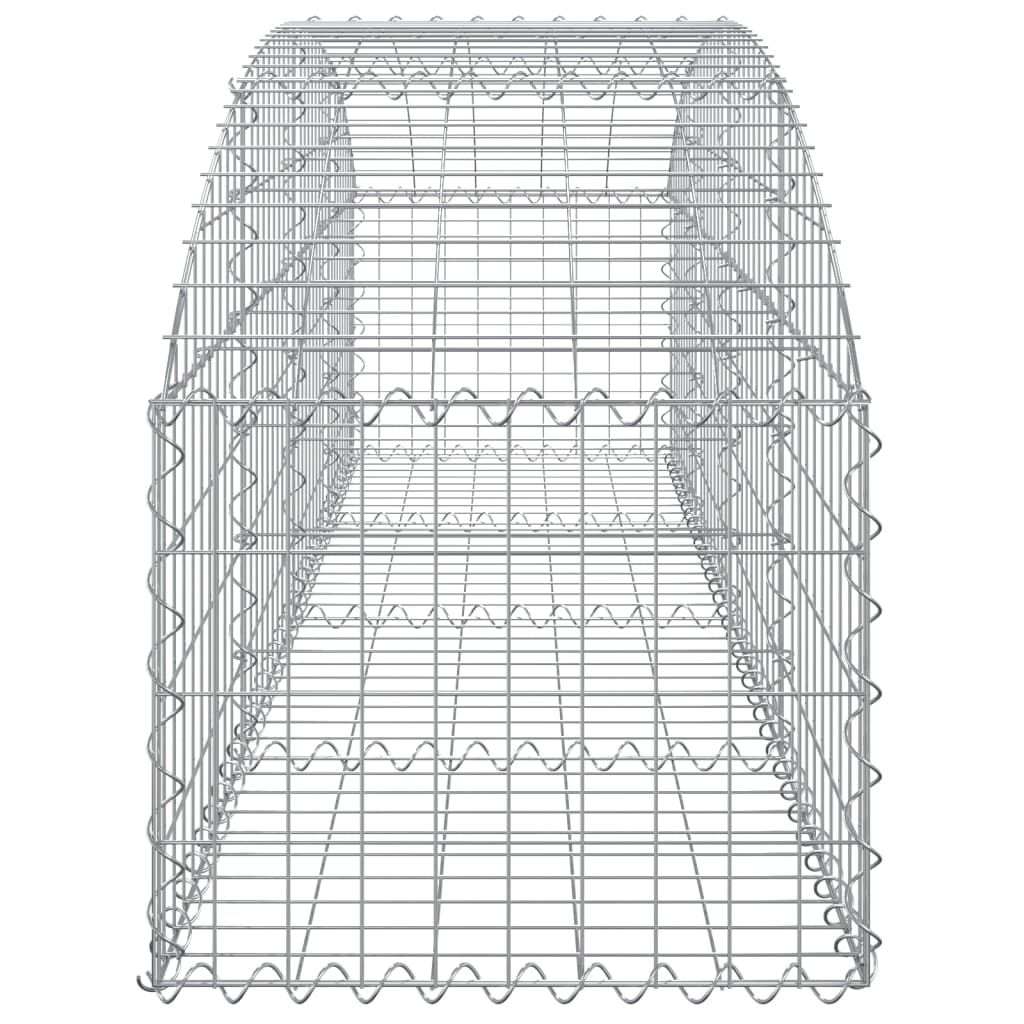 Íves horganyzott vas gabion kosár 200x50x40/60 cm 4