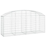 Íves horganyzott vas gabion kosár 200x50x80/100 cm 2