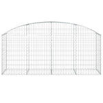 Íves horganyzott vas gabion kosár 200x50x80/100 cm 3