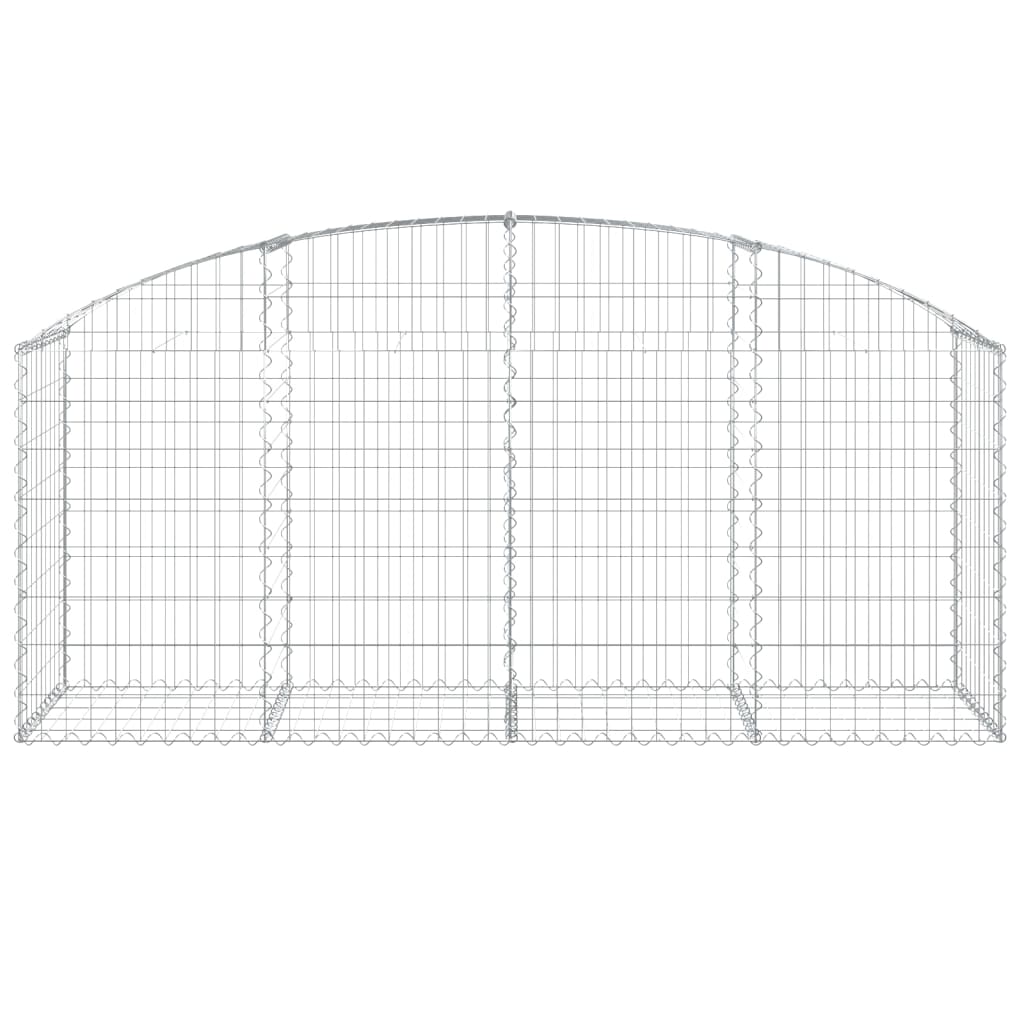 Íves horganyzott vas gabion kosár 200x50x80/100 cm 3
