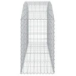 Íves horganyzott vas gabion kosár 200x50x80/100 cm 4
