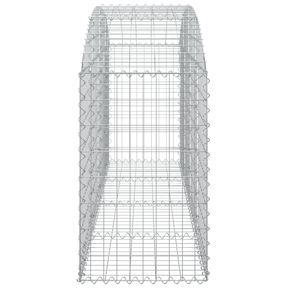 Íves horganyzott vas gabion kosár 200x50x80/100 cm 4