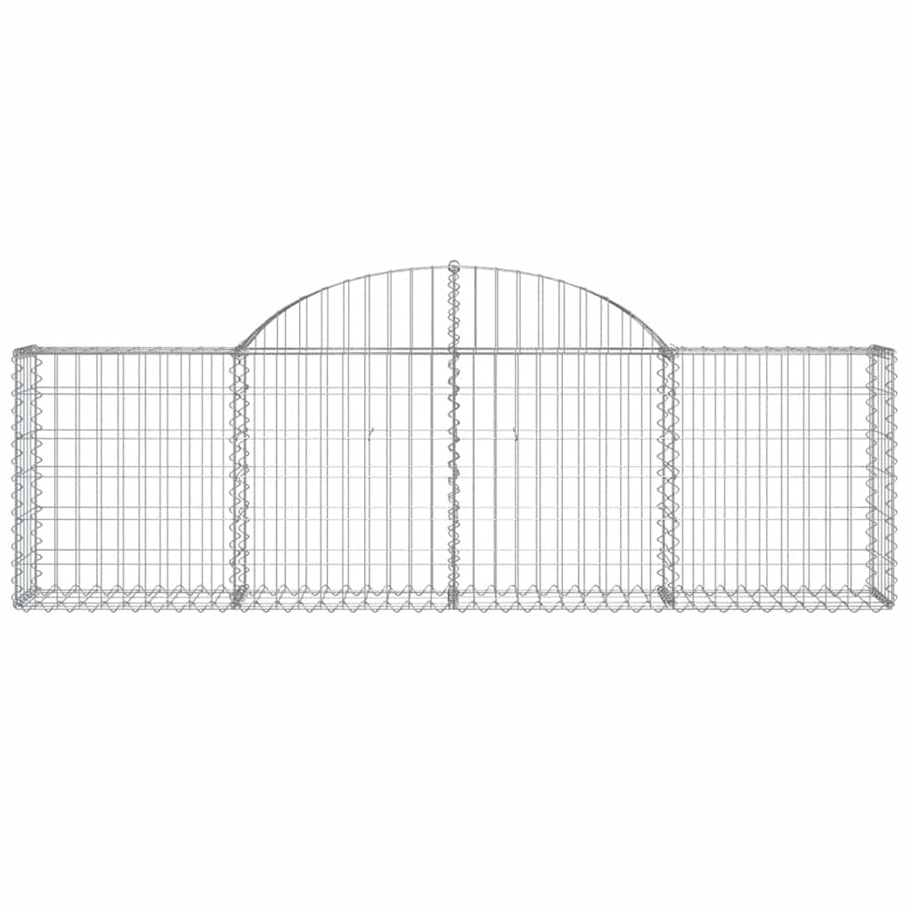 Íves horganyzott vas gabion kosár 200x30x60/80 cm 3