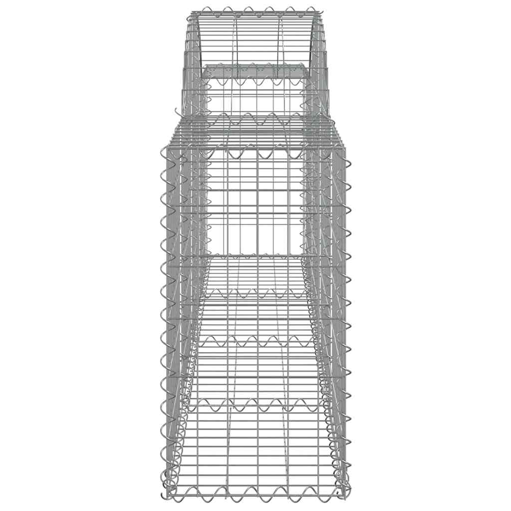 Íves horganyzott vas gabion kosár 200x30x60/80 cm 4