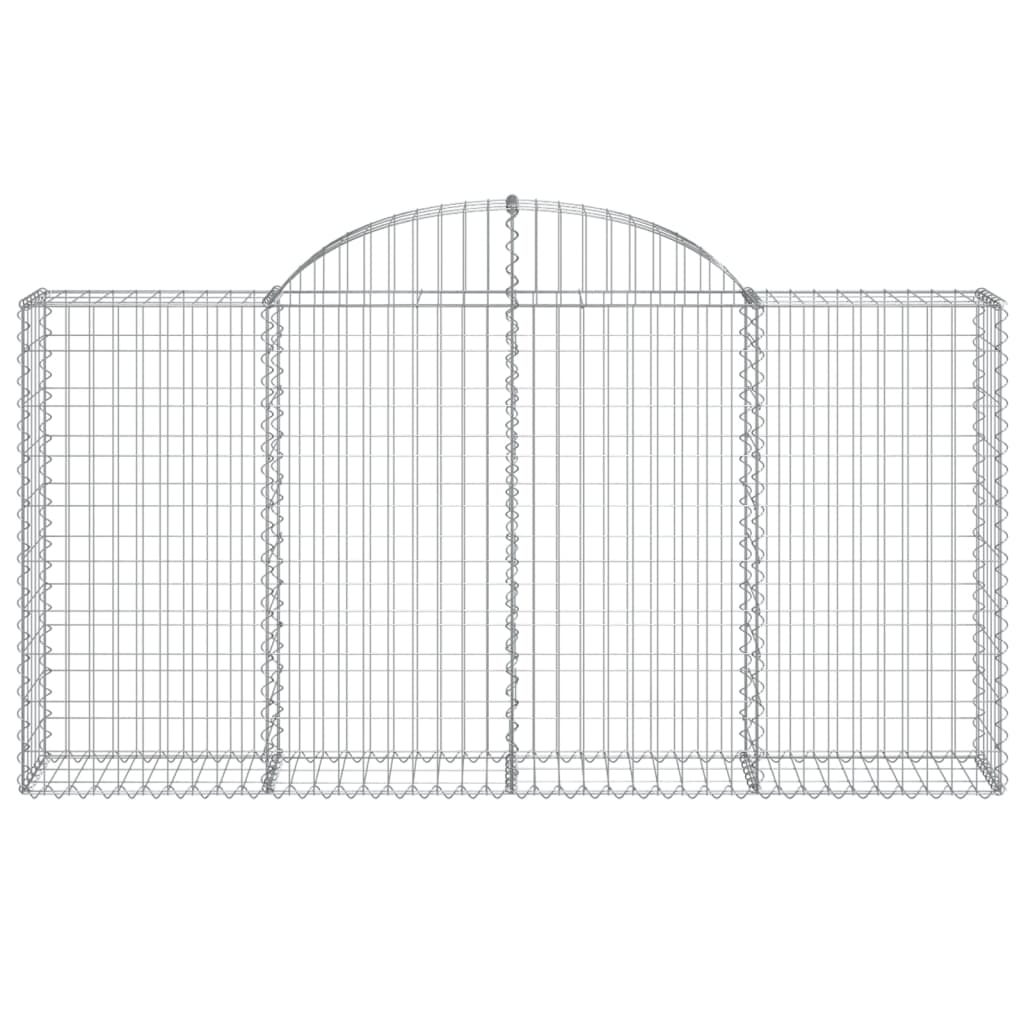 Íves horganyzott vas gabion kosár 200x30x100/120 cm 3