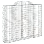Íves horganyzott vas gabion kosár 200x30x160/180 cm 2