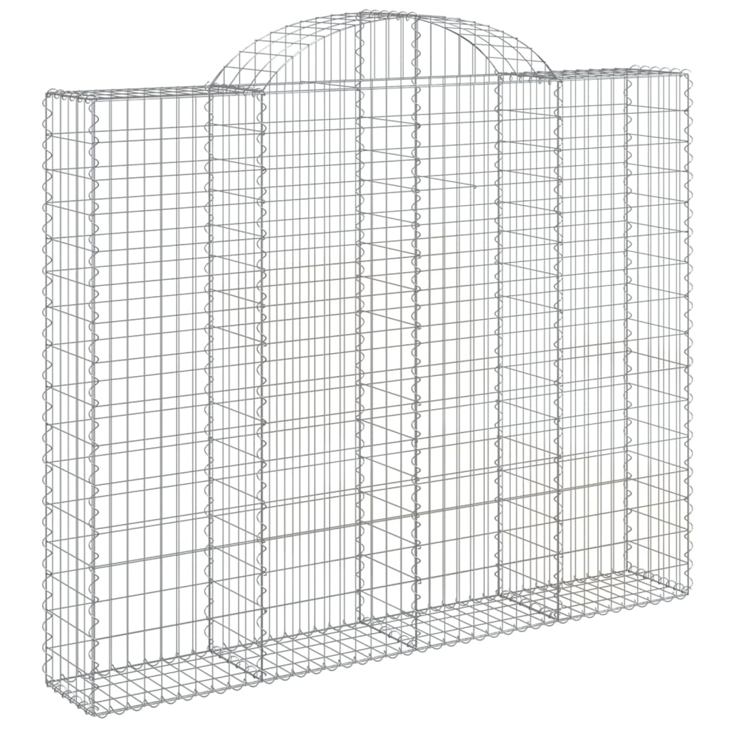 Íves horganyzott vas gabion kosár 200x30x160/180 cm 2