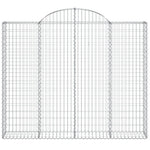 Íves horganyzott vas gabion kosár 200x30x160/180 cm 3