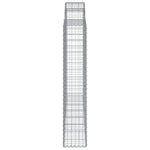 Íves horganyzott vas gabion kosár 200x30x160/180 cm 4