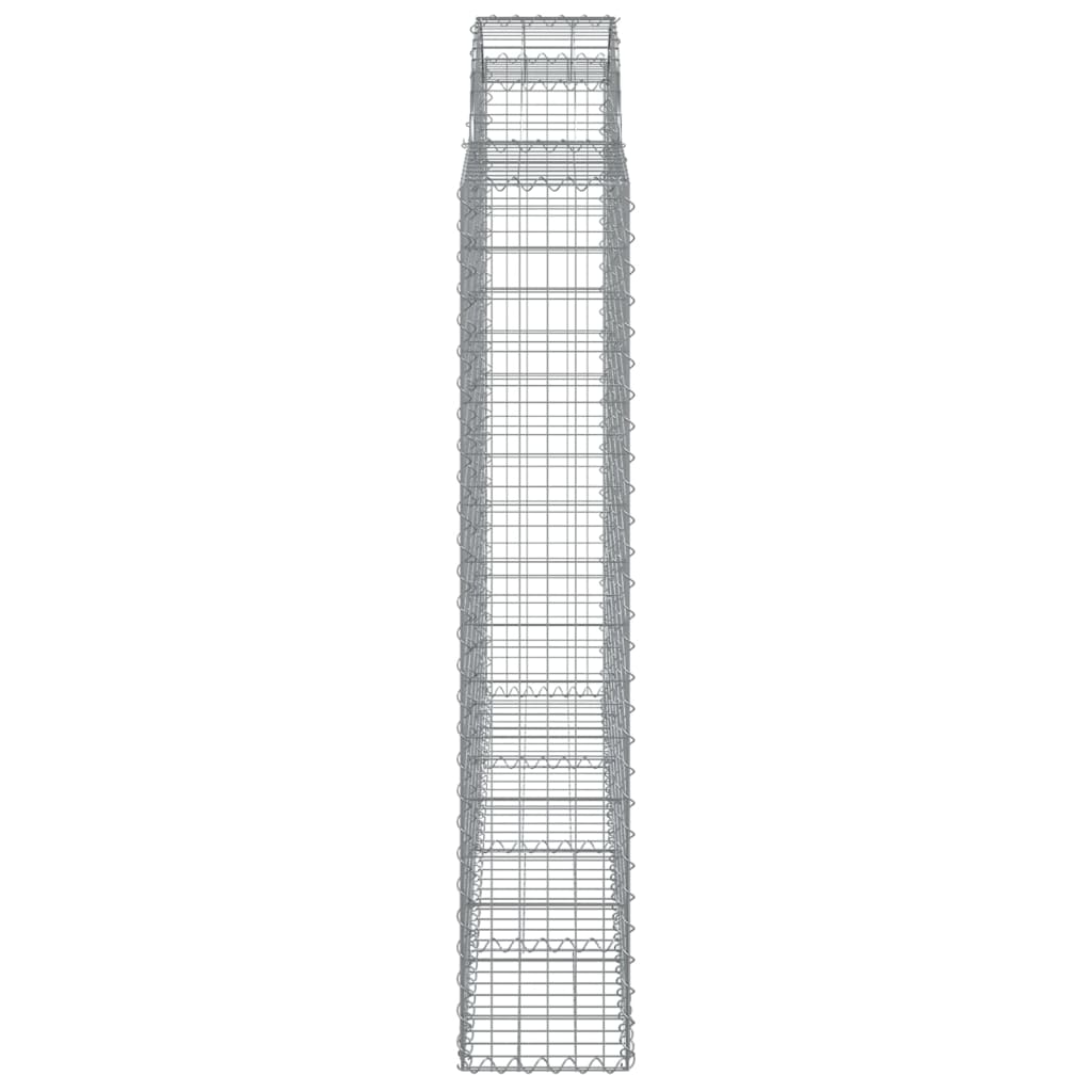 Íves horganyzott vas gabion kosár 200x30x160/180 cm 4