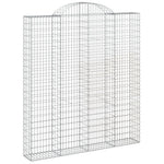 Íves horganyzott vas gabion kosár 200x30x220/240 cm 2