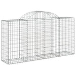 Íves horganyzott vas gabion kosár 200x50x100/120 cm 2