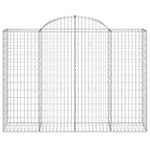 Íves horganyzott vas gabion kosár 200x50x140/160 cm 3