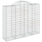 Íves horganyzott vas gabion kosár 200x50x160/180 cm 2