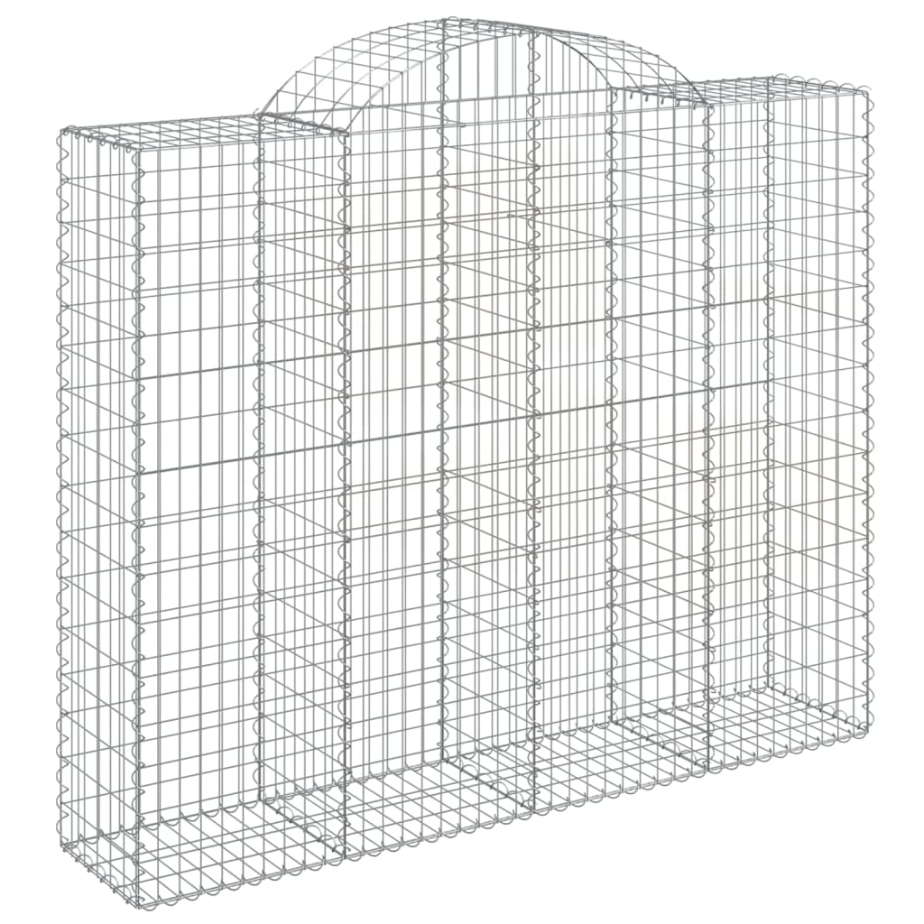 Íves horganyzott vas gabion kosár 200x50x160/180 cm 2