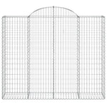 Íves horganyzott vas gabion kosár 200x50x160/180 cm 3