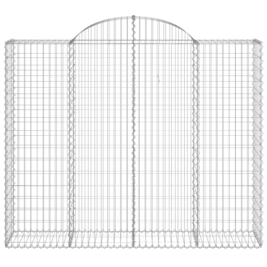 Íves horganyzott vas gabion kosár 200x50x160/180 cm 3