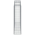 Íves horganyzott vas gabion kosár 200x50x160/180 cm 4